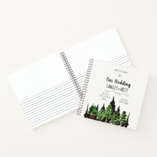 Rustige Waterverf Wedding Planner Notitieboek