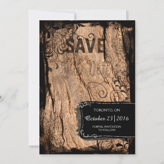 Rustige Waterverf Wijnflesje Sla de datum op Save The Date (Achterkant)