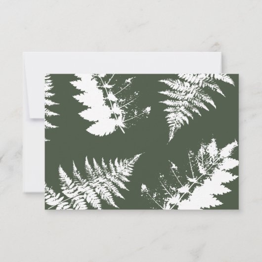 Rustige Waterverf Wild Wedding Kindly Reply RSVP Kaartje (Achterkant)