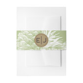 Rustige Waterverf Winter Forest Pine Cone Wedding Uitnodigingen Wikkel (Voorkant Voorbeeld)