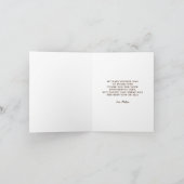 Rustige Waterverf Woodland Animals Baby shower Bedankkaart (Binnen)