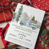 Rustige Waterverf Woodland kerstfeest Kaart