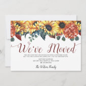 Rustige Waterverf Zonnebloem hebben we verplaatst Aankondiging (Voorkant)