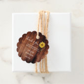 Rustige waterverf zonnebloembruiloft bedankt bedankjes labels (In situ)