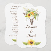 Rustige Waterverf Zonnebloemen Lange Reuzenkuil Kaart (Voorkant / Achterkant)