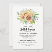 Rustige Waterverf Zonnebloemen Vrijgezellenfeest Kaart (Voorkant)