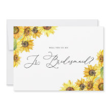 Rustige Waterverf Zonnebloemen zijn mijn Jr Brides