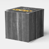 Rustige Weathered Sunflower Wedding Favor Box Bedankdoosjes (Voorkant Zijde)