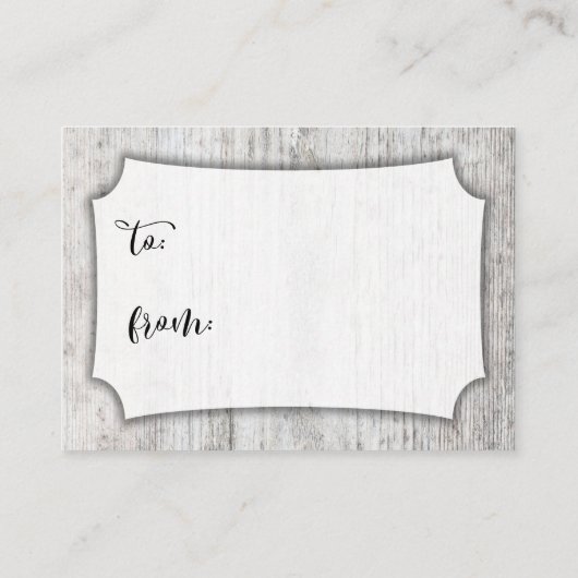 Rustige Weathered Wood Display Vrijgezellenfeest-k Informatiekaartje (Achterkant)