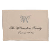 Rustige weddenschap Gift Simple Script Name + Mono Kussensloop (Voorkant)