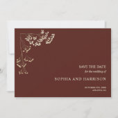 Rustige weddenschap met Gypsophila Save The Date (Voorkant)