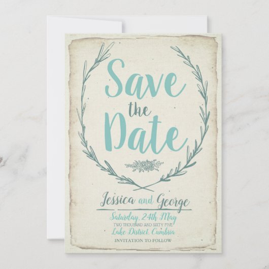 rustige weddenschap Sparen de datum Save The Date (Voorkant)