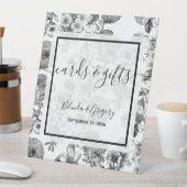 Rustige  weddenschappen en cadeautjes reclamebord met voetstuk (Insitu)