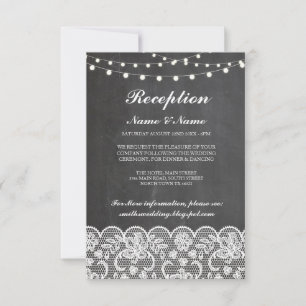 Rustige weddenschappen Kaarten Chalk Lace Lights