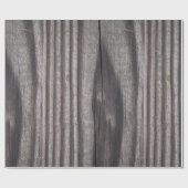 Rustige weethered Gray Wood Post Cadeaupapier (Vlak)