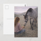 Rustige Weide | Paarden Kunst | Ansichtkaart Briefkaart (Voorkant / Achterkant)