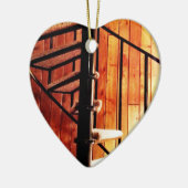 Rustige werveltrap op Cabin Keramisch Ornament (Links)