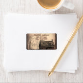 rustige western land boerderij barnbruiloft etiket (Insitu)