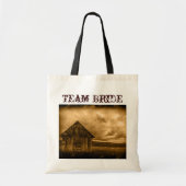 rustige western land boerderij oude barnsteenbruil tote bag (Voorkant)