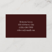 rustige western land boerderij oude barnsteenbruil visitekaartje (Achterkant)