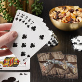 rustige western land texas star cowboy pistolen speelkaarten (Insitu)