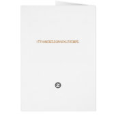 Rustige Westerne Barn Wood Hoefijzer Wedding (Achterkant)