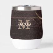 Rustige Westerne bruine beige Old Bull Skull Monog (Voorkant)