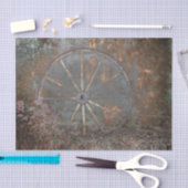 Rustige Westerne  bruine grauwe wiel Tissuepapier (Craft)