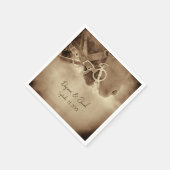 Rustige Westerne bruine paardenweddenschap Servet (Hoek)