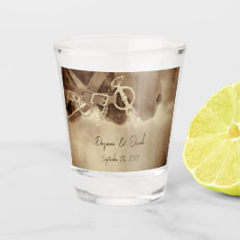 Rustige Westerne bruine paardenweddenschap Shot Glas