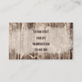 Rustige Westerne bruine schedel Visitekaartje (Achterkant)