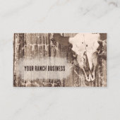 Rustige Westerne bruine schedel Visitekaartje (Voorkant)
