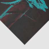 Rustige Westerne bull Koe Skull Blauwgroen Bruin L Tissuepapier (Detail)