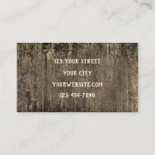 Rustige Westerne bull Skull Brown Barn Visitekaartje (Achterkant)