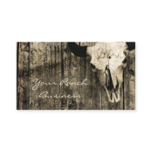 Rustige Westerne bull Skull Brown  Barn