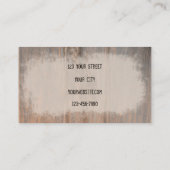 Rustige Westerne Bull Skull Schets Kunst Visitekaartje (Achterkant)