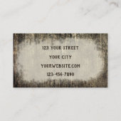 Rustige Westerne Bull Skull Sepia  Visitekaartje (Achterkant)