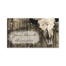 Rustige Westerne Bull Skull Sepia 