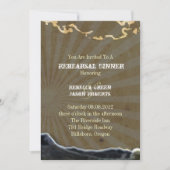 Rustige westerne cactus bruiloft repetitie diner kaart (Voorkant)