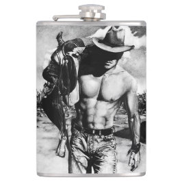 Rustige Westerne cowboy Cool Masculine Art Modern Heupfles