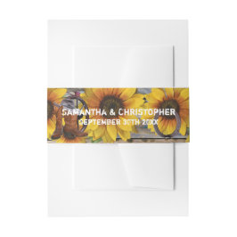 Rustige westerne cowboy land florale bruiloft uitnodigingen wikkel