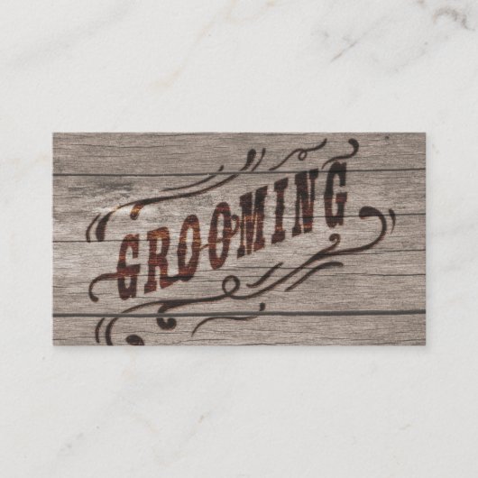  rustige westerne grooming visitekaartje (Voorkant)
