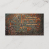 Rustige Westerne Herfst Oranje grijs wiel Visitekaartje (Achterkant)