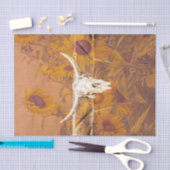 Rustige Westerne  Herfst Zonnebloemen Slank Tissuepapier (Craft)