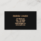 , rustige WESTERNE landbossen MOOSE Visitekaartje (Achterkant)