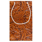 Rustige westerne landcowboybruiloft klein cadeauzakje (Achterkant)