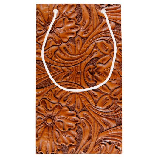 Rustige westerne landcowboybruiloft klein cadeauzakje (Achterkant)