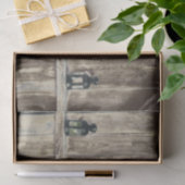 Rustige Westerne landschoorstenen Tissuepapier (Geschenk)