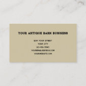 Rustige Westerne landschoorstenen Visitekaartje (Achterkant)