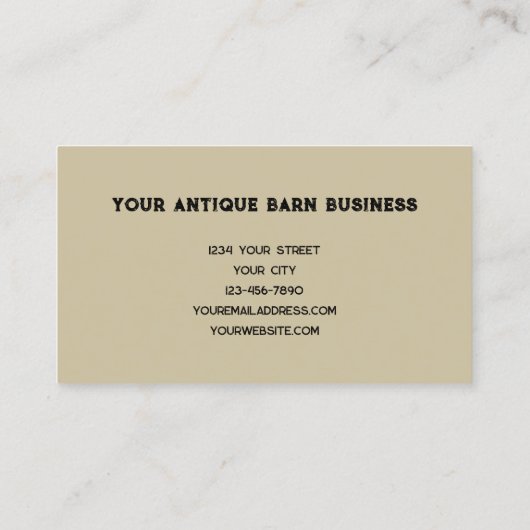 Rustige Westerne landschoorstenen Visitekaartje (Achterkant)